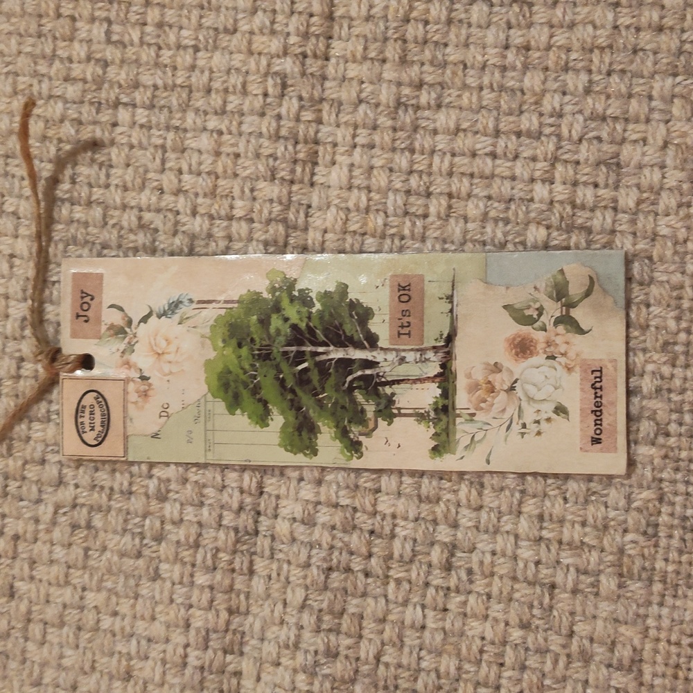 Floral and Tree Design Bookmark
